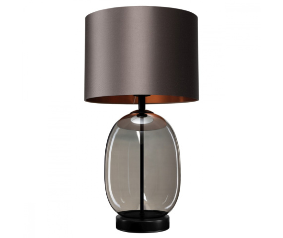 Lampa stołowa SALVADOR BLACK 41122108 oprawa w kolorze czarym z grafitowym kloszem KASPA
