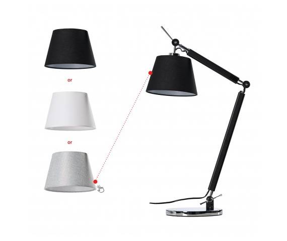 Podstawa do lampy stołowej ZYTA S TABLE AZ1848 w kolorze czerni i chromu AZzardo