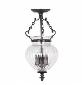 Lampa wisząca Finsbury Park FP/P/S OB Elstead Lighting klasyczna oprawa w kolorze antycznego brązu