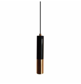 Lampa wisząca GOLDEN PIPE-1 ST-5719-1 oprawa w kolorze czerni i złota Step Into Design