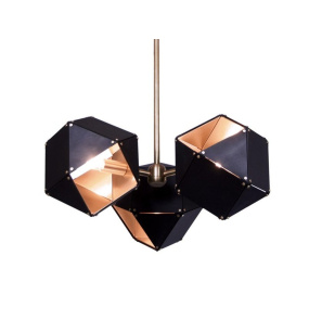 Lampa wisząca NEW GEOMETRY-3 45 ST-8861-3 oprawa w kolorze czerni i złota Step Into Design