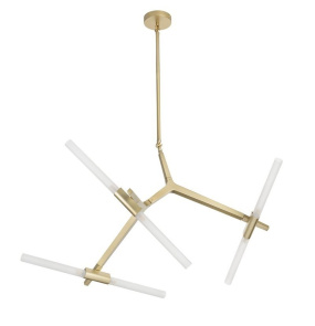 Lampa wisząca STICKS-6 ST-1001-6 gold oprawa w kolorze złotym Step Into Design