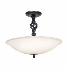 Plafon Pembroke PB-SF-A-BLACK Elstead Lighting czarna oprawa sufitowa w klasycznym stylu