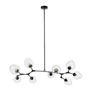 Lampa wisząca MODERN ORCHID-9 150 ST-1232-9 TRANSPARENT oprawa w kolorze czarnym Step Into Design