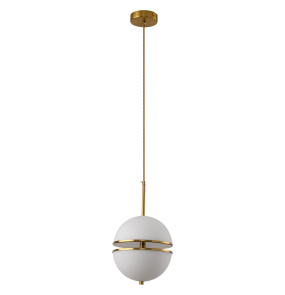 Lampa wisząca SFERA-1 MP0094-1 oprawa w kolorze bieli i złota Step Into Design