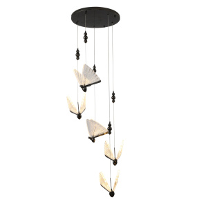 Lampa wisząca BEE 5 MP0090-5 black oprawa w kolorze czarnym Step Into Design