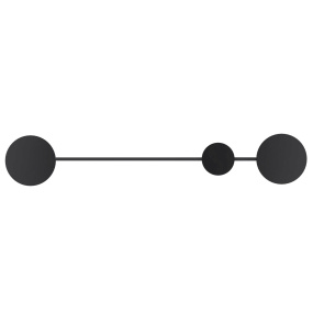 Kinkiet CLEX - 2 120 MW1133-120 oprawa w kolorze czarnym Step Into Design