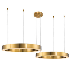 Lampa wisząca CIRCLE 40+60 ST-8848-40+60 brass oprawa w kolorze mosiądzu Step Into Design