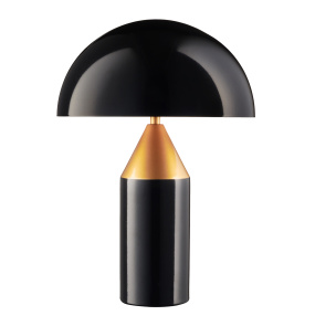 Lampa stołowa BELFUGO S MT1233-280 oprawa w kolorze czarnym z dodatkiem mosiądzu Step Into Design