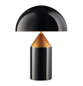 Lampa stołowa BELFUGO L MT1233-370 oprawa w kolorze czarnym z dodatkiem mosiądzu Step Into Design