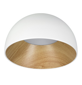 Plafon PADELLA ST-9493C/A white oprawa w kolorze bieli i drewna Step Into Design