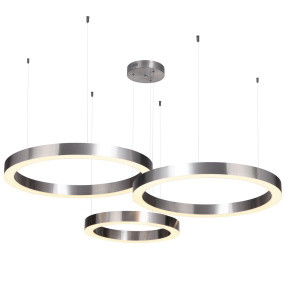 Lampa wisząca CIRCLE 60+60+80 ST-8848-60+60+80 nickel oprawa w kolorze srebrnym Step Into Design