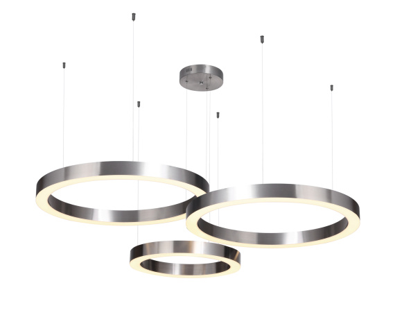 Lampa wisząca CIRCLE 60+60+80 ST-8848-60+60+80 nickel oprawa w kolorze srebrnym Step Into Design