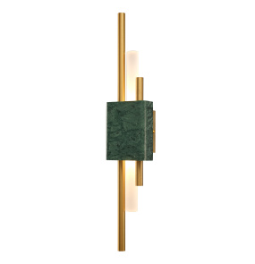 Kinkiet lampa ścienna ELLIE LED marmurowa zielono złota 50 cm Step Into Design
