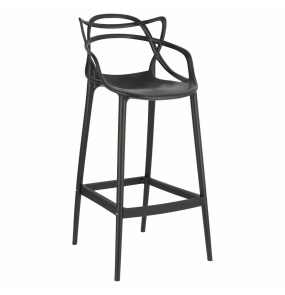 Hoker, krzesło barowe LION czarne 109 cm