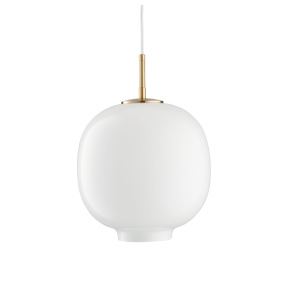 Lampa wisząca BONI 25 cm ST-9960P/S white oprawa w kolorze mosiądzu z białym kloszem Step Into Design
