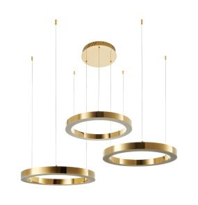 Lampa wisząca CIRCLE 60+60+60 LED DN924-60+60+60 gold oprawa w kolorze złotym Step Into Design
