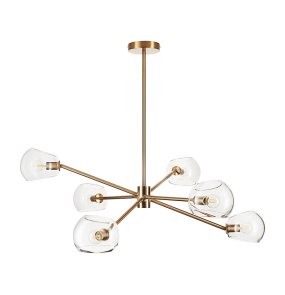 Lampa wisząca COSMIC ST-8954-P6 oprawa w kolorze złotym Step Into Design