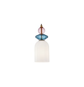 Lampa wisząca Tropea 1xE27 biała, średnia LP-2004/1P M WH