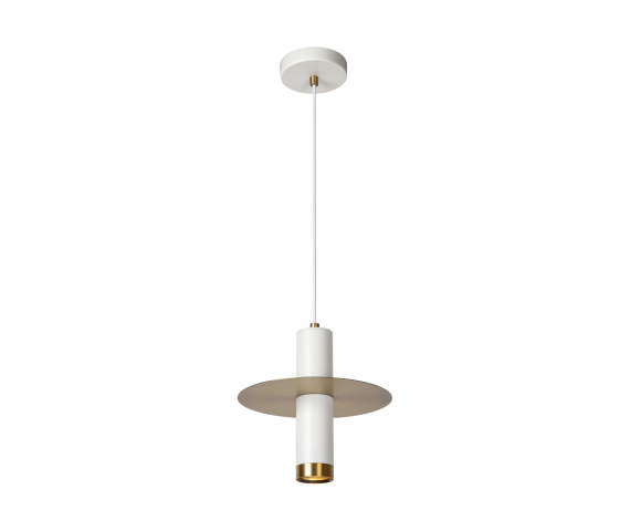 Lampa wisząca SELIN 03444/01/31 oprawa w kolrach białym i złotym LUCIDE