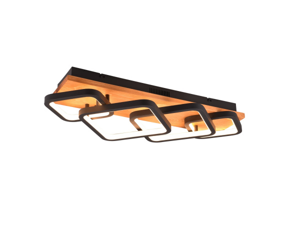 Plafon RAMA 643210432 oprawa w kolorze czarnym TRIO