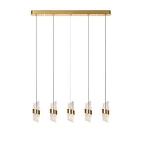 Lampa wisząca KLIGANDE 13496/35/02 oprawa w kolorze złotym LUCIDE