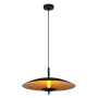 Lampa wisząca VULCAN 30461/09/30 oprawa w kolorze czarno-złotym LUCIDE