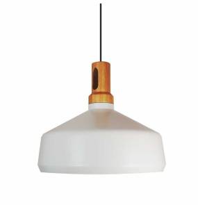 Lampa wisząca NORDIC WOODY 35 ST-5097A oprawa w kolorze bieli i drewna Step Into Design