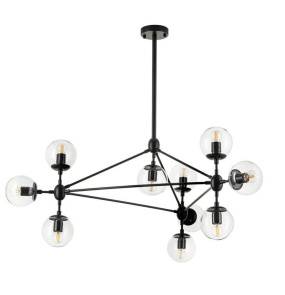 Lampa wisząca ASTRIFERO-10 90 ST-9047-10 transparent oprawa w kolorze czarnym Step Into Design