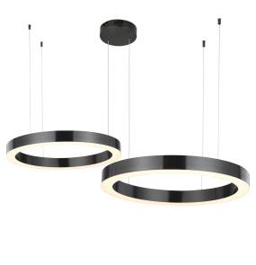 Lampa wisząca CIRCLE 40+100 ST-8848-40+100 black oprawa w kolorze tytanowym Step Into Design