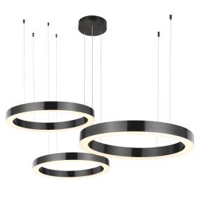 Lampa wisząca CIRCLE 60+80+100 ST-8848-60+80+100 black oprawa w kolorze tytanowym Step Into Design