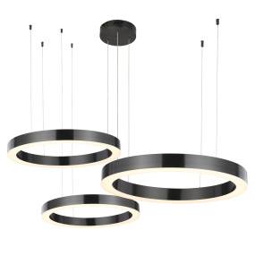 Lampa wisząca CIRCLE 60+80+100 ST-8848-60+80+100 black oprawa w kolorze tytanowym Step Into Design