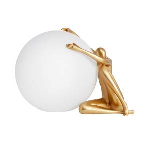 Lampa stołowa WOMAN-1 47 ST-6022-A gold oprawa w kolorze bieli i złota Step Into Design