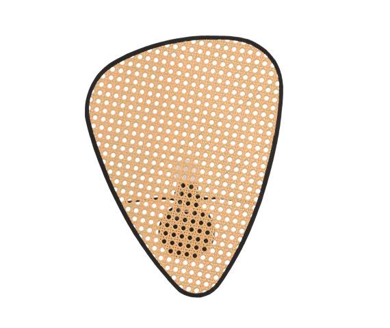 Kinkiet NATURA 43 ST-DN1350-1 oprawa w kolorze czarnym z rattanowym abażurem Step Into Design