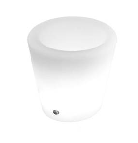Lampa ogrodowa donica FLOWER POT S ES-FL021 oprawa w kolorze białym + pilot Step Into Design
