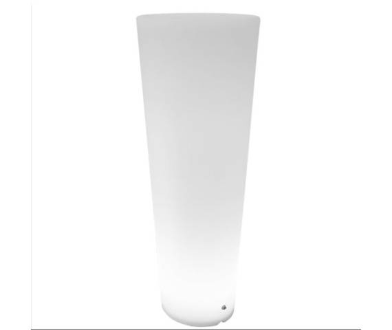Lampa ogrodowa donica FLOWER POT XL ES-FL024 oprawa w kolorze białym + pilot Step Into Design