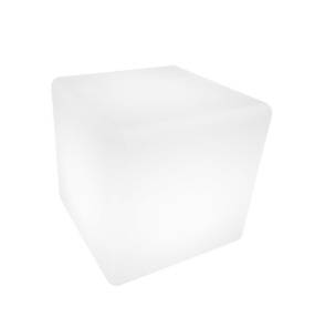 Lampa ogrodowa kostka CUBIC L ES-C4343 oprawa w kolorze białym + pilot Step Into Design