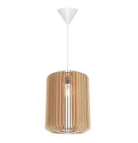 Lampa wisząca ASTI 2213133014 oprawa w kolorze bieli i drewna NORDLUX