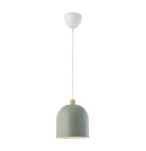 Lampa wisząca GASTON 2412653023 oprawa w kolorze zielonym z elementami drewna NORDLUX