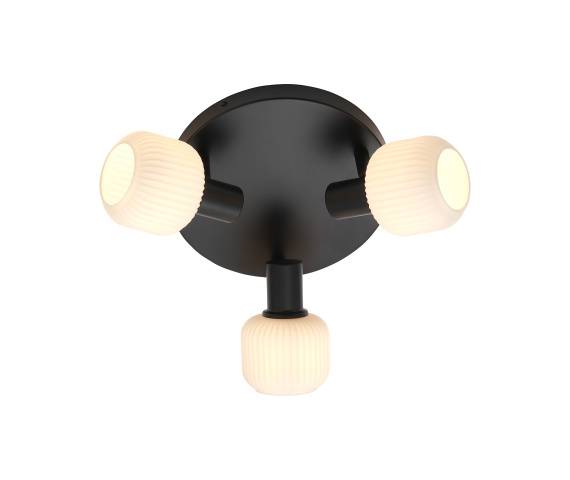 Plafon MILFORD MINI 2412606003 oprawa w kolorze czarnym NORDLUX