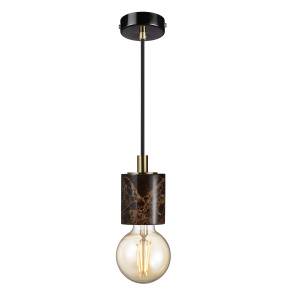 Lampa wisząca SIV 45883018 oprawa w kolorze brązowego marmuru NORDLUX