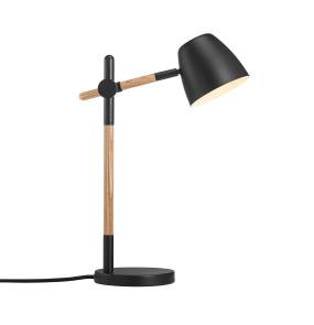 Lampa stołowa THEO 2112645003 oprawa w kolorze czerni i drewna NORDLUX