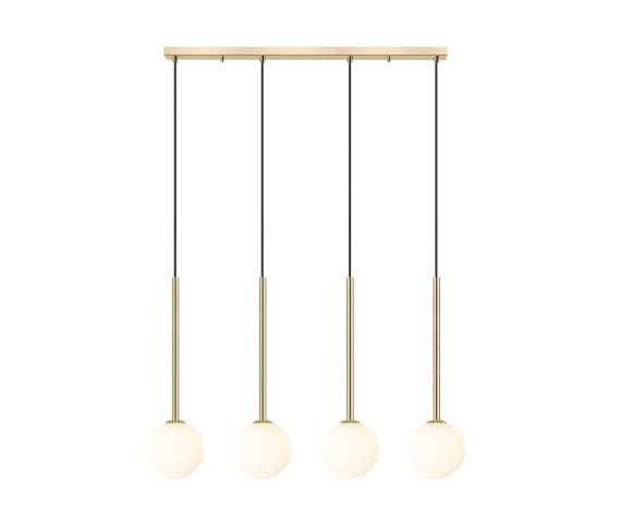 Lampa wisząca ARCTURUS P0574-04D-F7AA oprawa w kolorze złotym ZUMA LINE