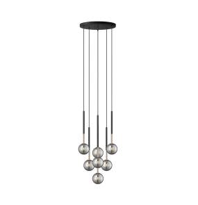 Lampa wisząca ARCTURUS P0574-07F-SDFZ oprawa w kolorze czerni i złota ZUMA LINE