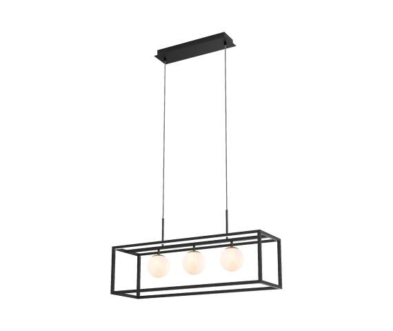 Lampa wisząca PIRO MD3115-3-3BT oprawa w kolorze czarnym ZUMA LINE