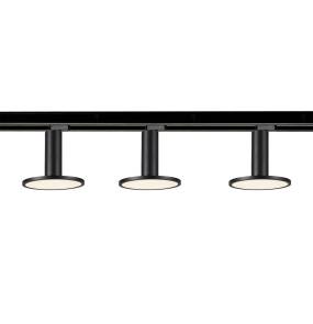 Zestaw szynoprzwód natynkowy 1F + reflektory AQUILION LP-220/1R BK SET w kolorze czarnym LIGHT PRESTIGE