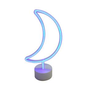 Lampa dekoracyjna neon MOON FM-NB27 oprawa w kolorze niebieskim ZUMA LINE