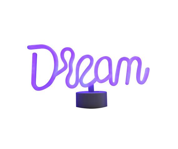 Lampa dekoracyjna neon DREAM FM-JNL33 oprawa w kolorze fioletowym ZUMA LINE