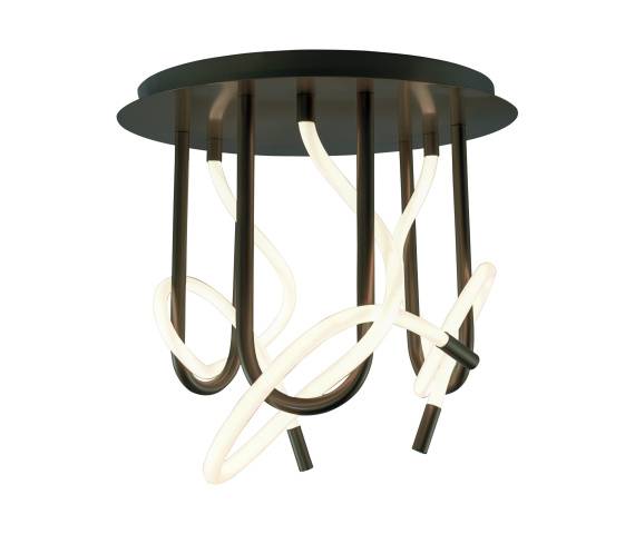 Lampa suftowa BALBO 2023573-BK oprawa w kolorze czarnym ZUMA LINE