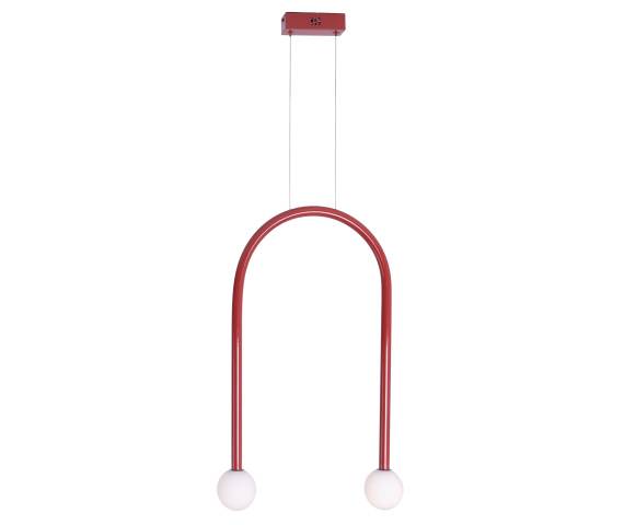 Lampa wisząca ENIGMA P0523 oprawa w kolorze czerwonym MAXLIGHT